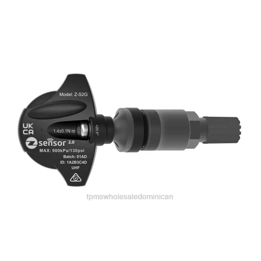 TPMS Santo Domingo | BFHRJ53 Holden oe sensor tpms de repuesto - oe p/n 95712232, 13598773 frecuencia 433mhz vástago de válvula de metal - gris oscuro